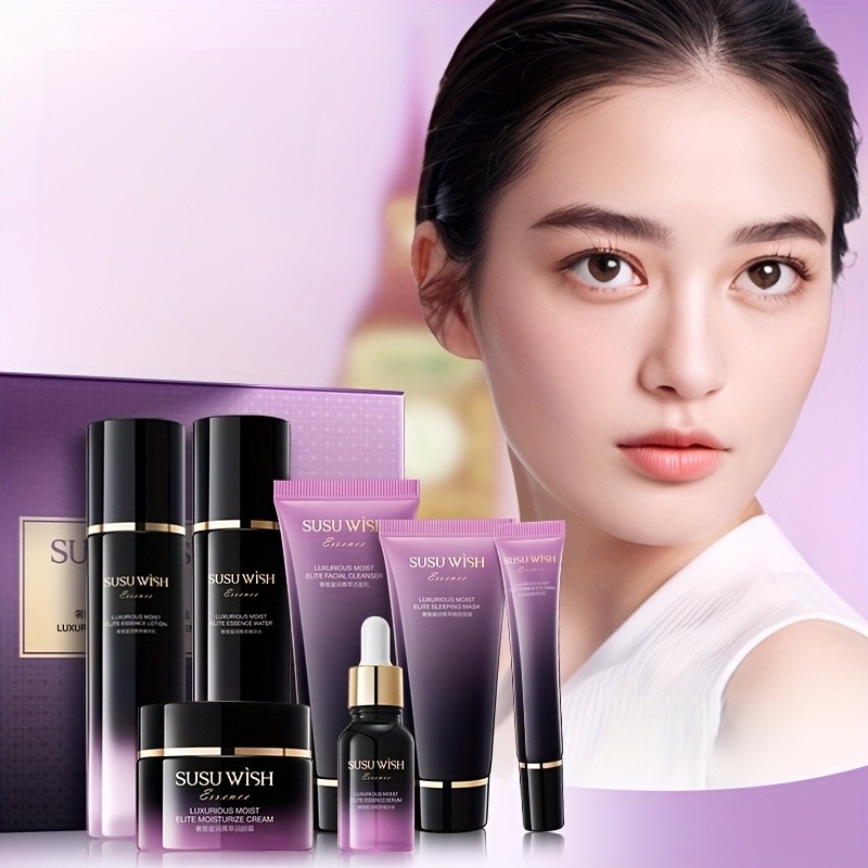 Luxury Skincare Gift Set - Ensemble d'essences hydratantes luxueux et élégant