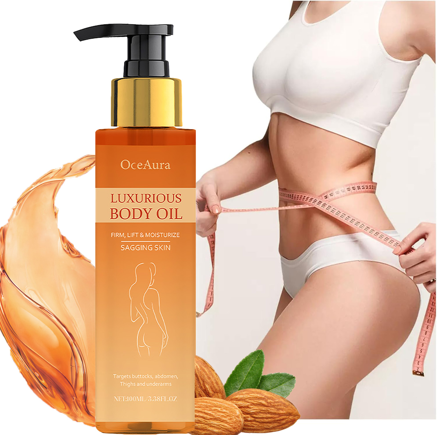 Luxury Skincare Cream - Huile corporelle Lifting et raffermissante, raffermit