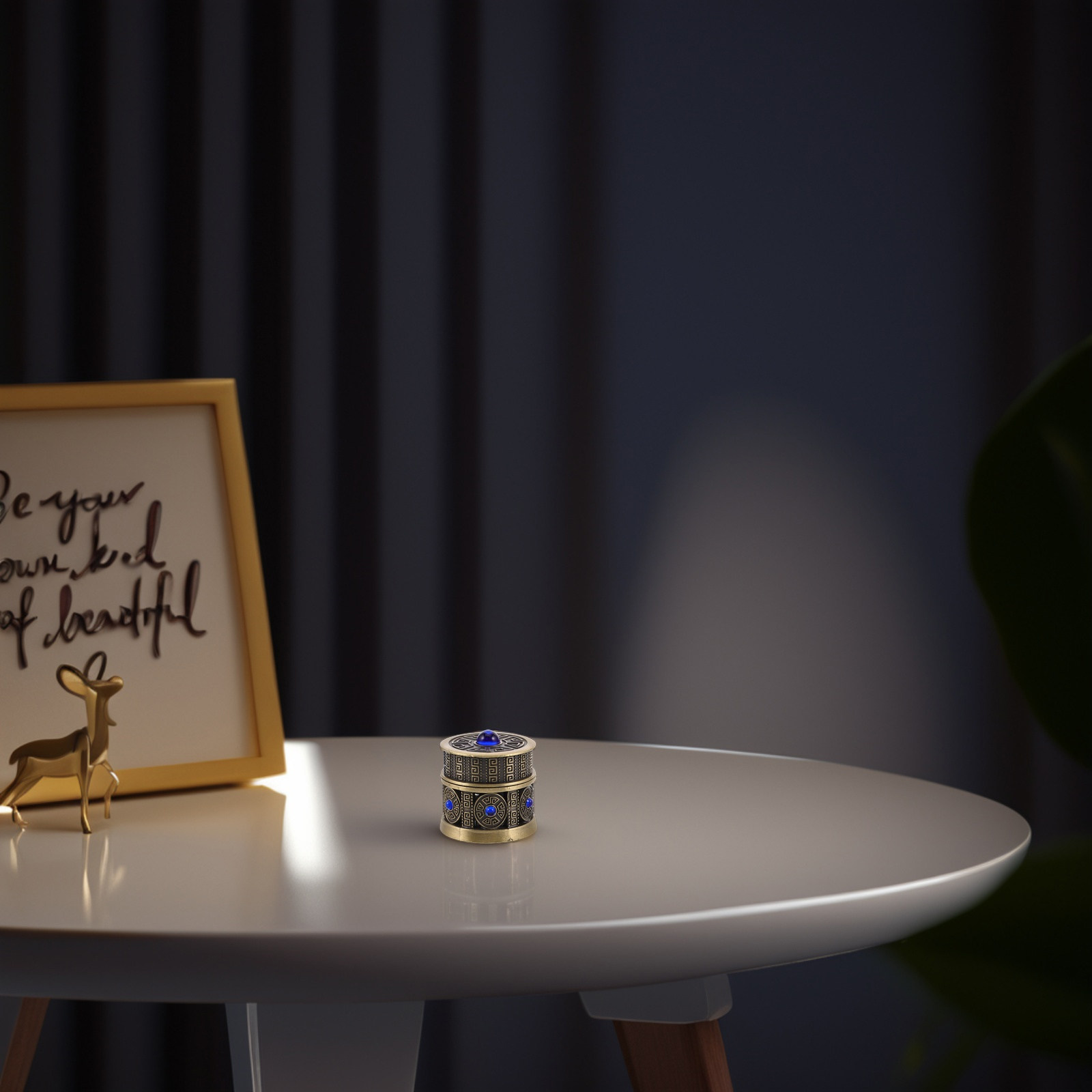 Luxury Skincare Cream - Pot de rangement en verre métallique