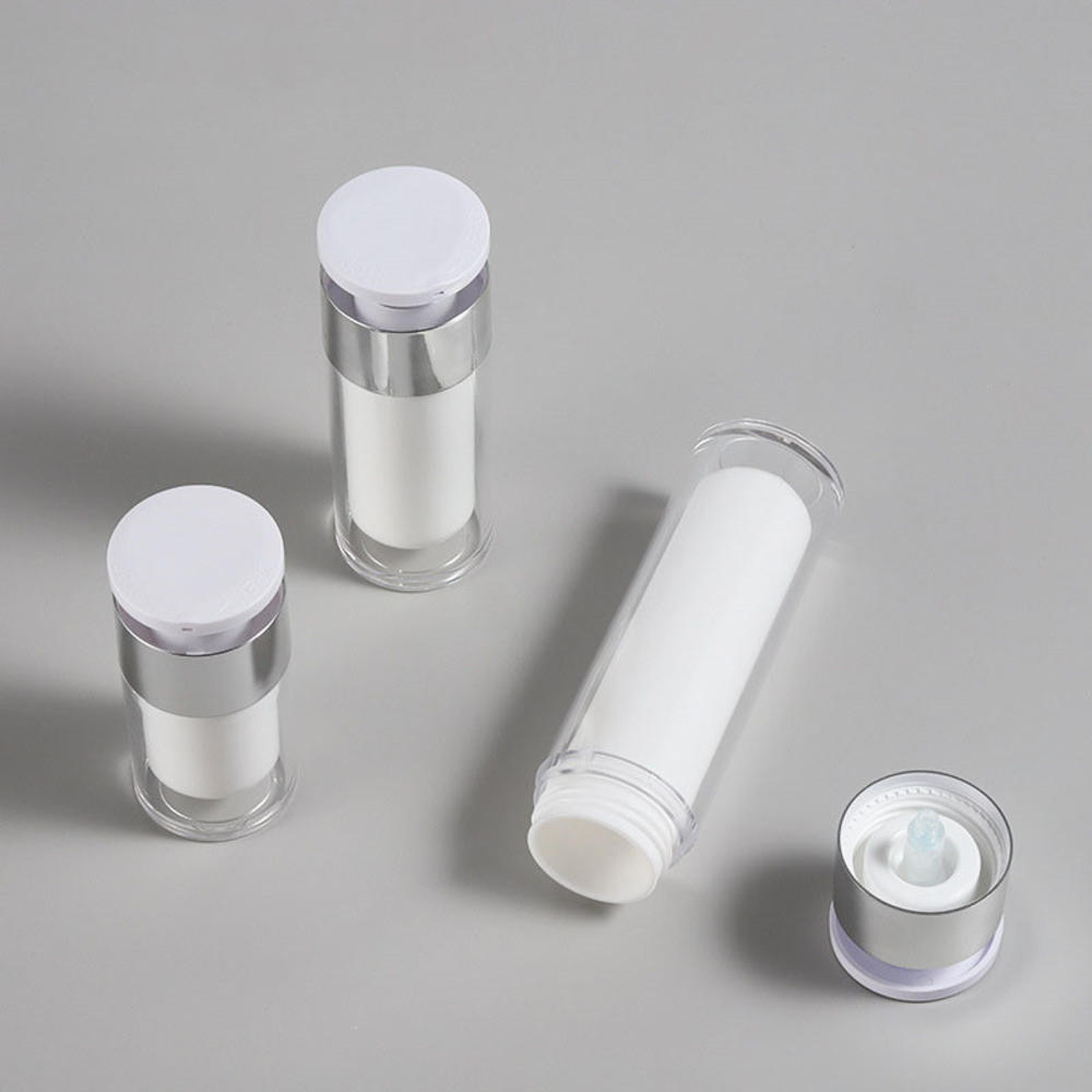 Pot sans air en acrylique blan - Luxury Skincare Packaging avis et prix