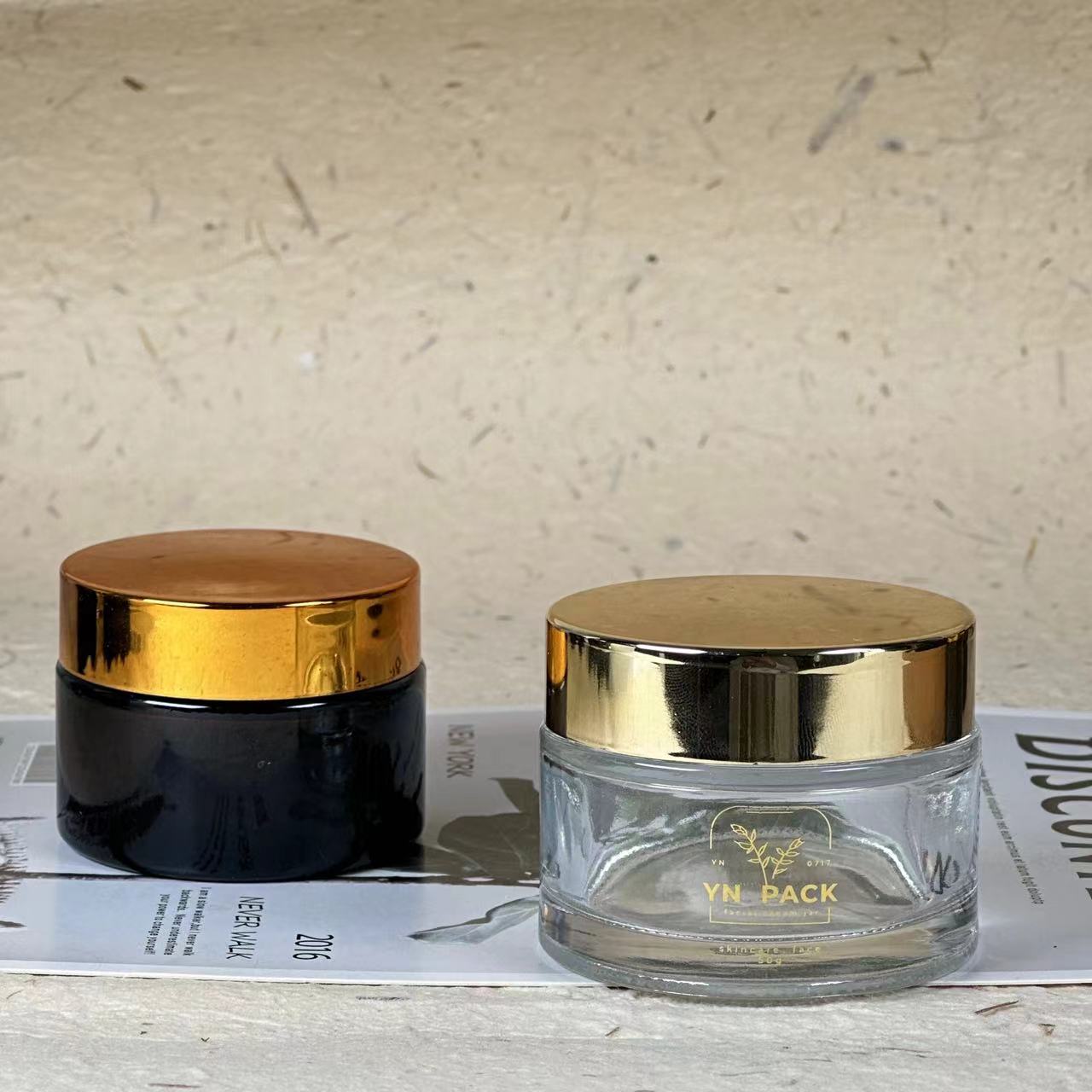 Verre dépoli de luxe avec couv - Luxury Skincare Bottles avis et prix