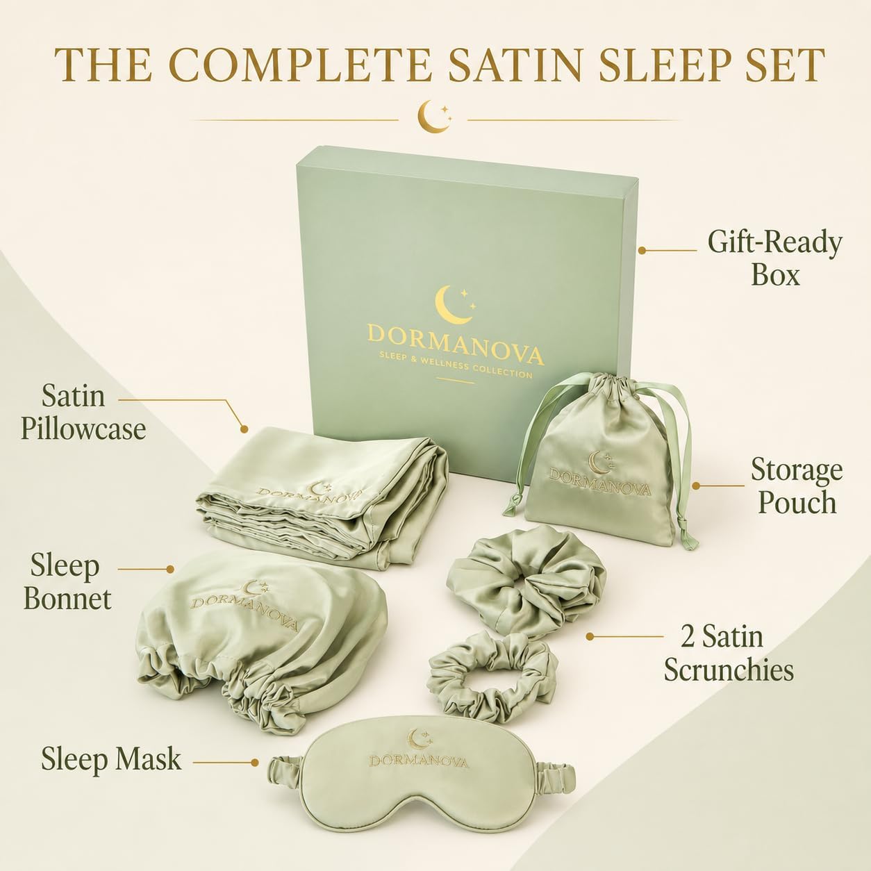 Ensemble de sommeil en satin d - Luxury Skincare Gift Set avis et prix