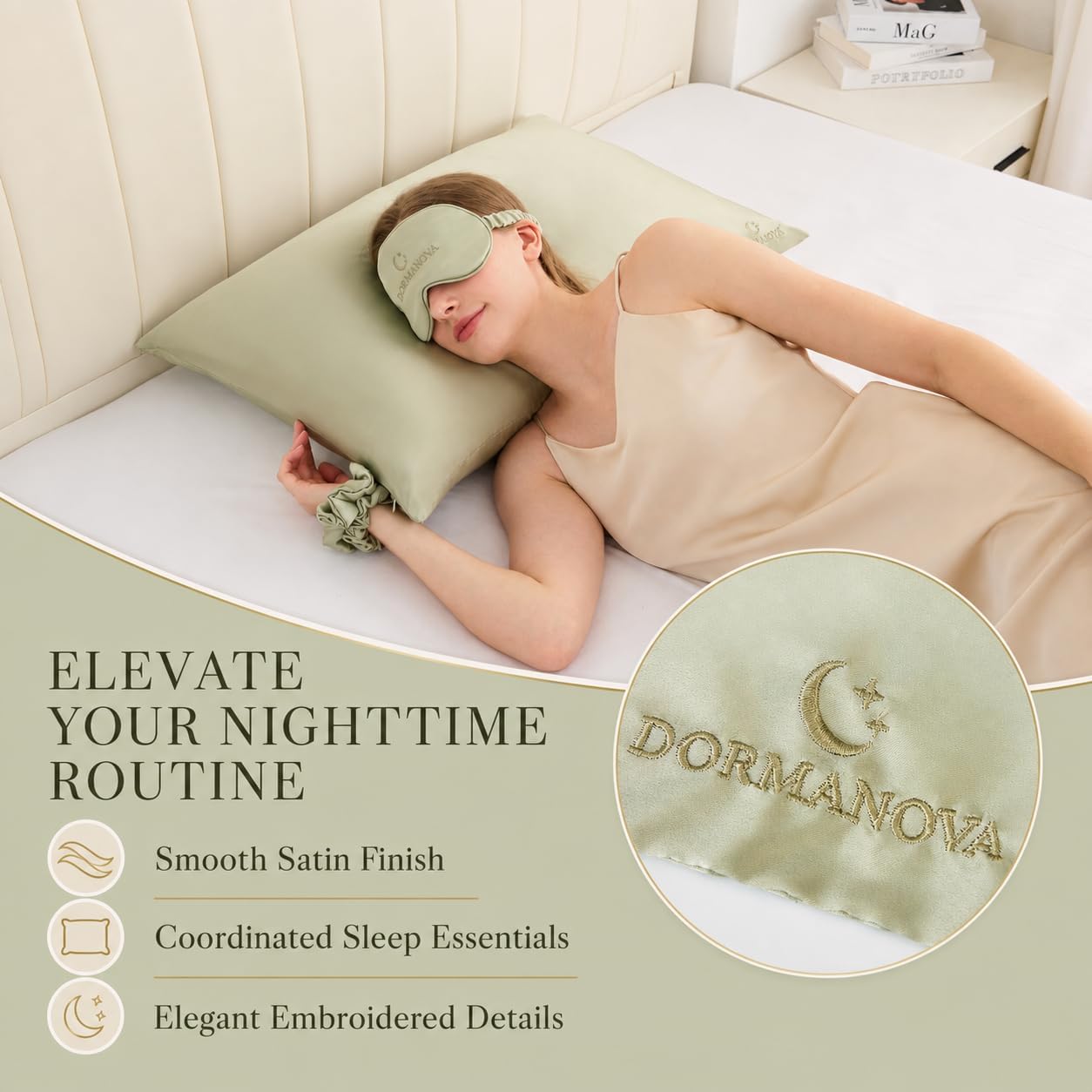 Ensemble de sommeil en satin d - Luxury Skincare Gift Set avis et prix